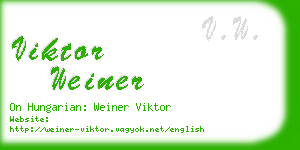 viktor weiner business card